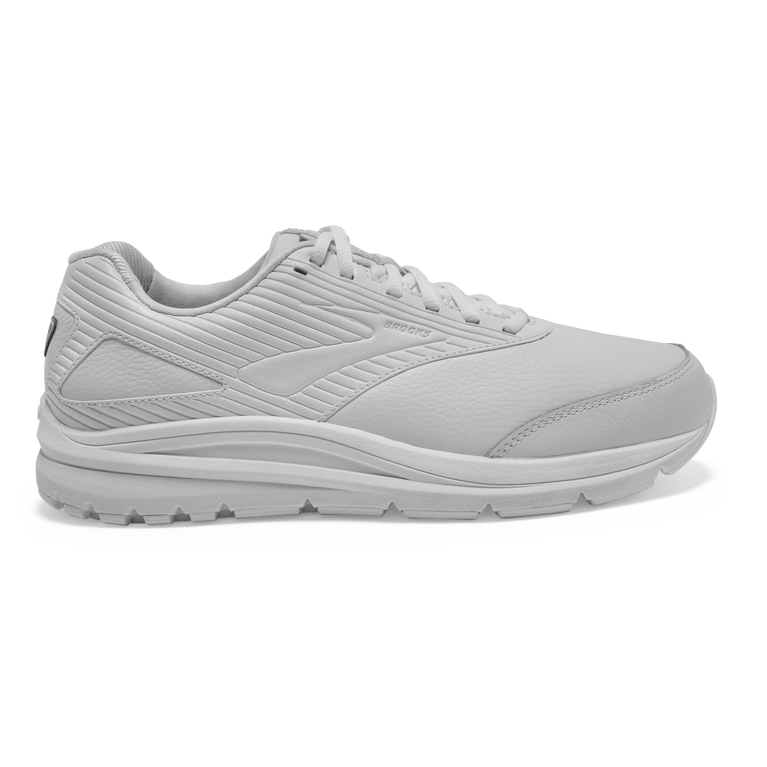 Men's Brooks Addiction Walker 2, White/White, 9 2E Wide