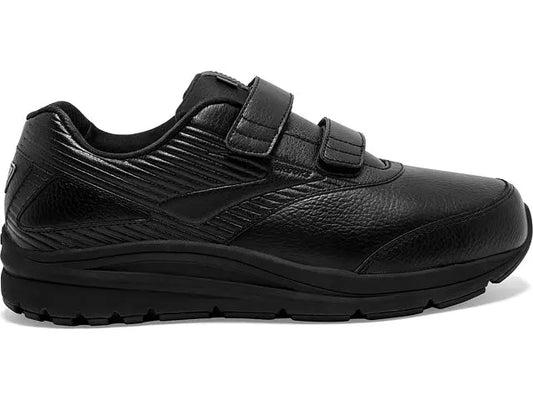 Men's Brooks Addiction Walker V-Strap 2, Black/Black, 9.5 2E Wide