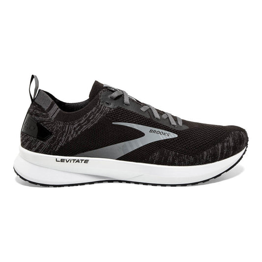 Men's Brooks Levitate 4, Black/Blackened Pearl/White, 10 D Medium