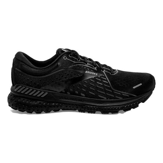 Men's Brooks Adrenaline GTS 21, Black/Black/Ebony, 8.5 4E Extra Wide