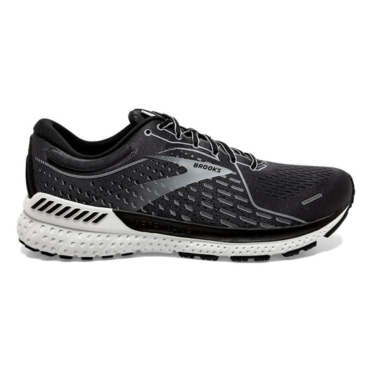 Men's Brooks Adrenaline GTS 21, Grey/Black, 11 2E Wide