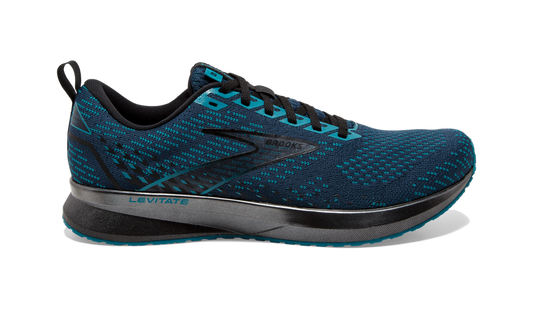 Men's Brooks Levitate 5, Titan/Crystal Teal/Black, 11.5 D Medium