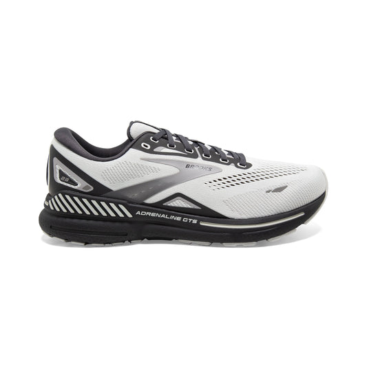 Men's Brooks Adrenaline GTS 23, Oyster/Ebony/Alloy, 13 2E Wide