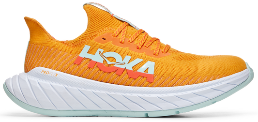 Men's Hoka One One Carbon X 3, Radiant Yellow/Camellia, 11 D Medium