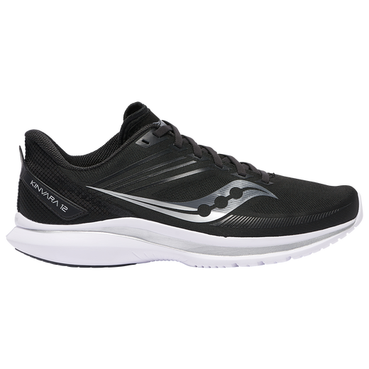 Men's Saucony Kinvara 12, Black/Silver, 10 D Medium