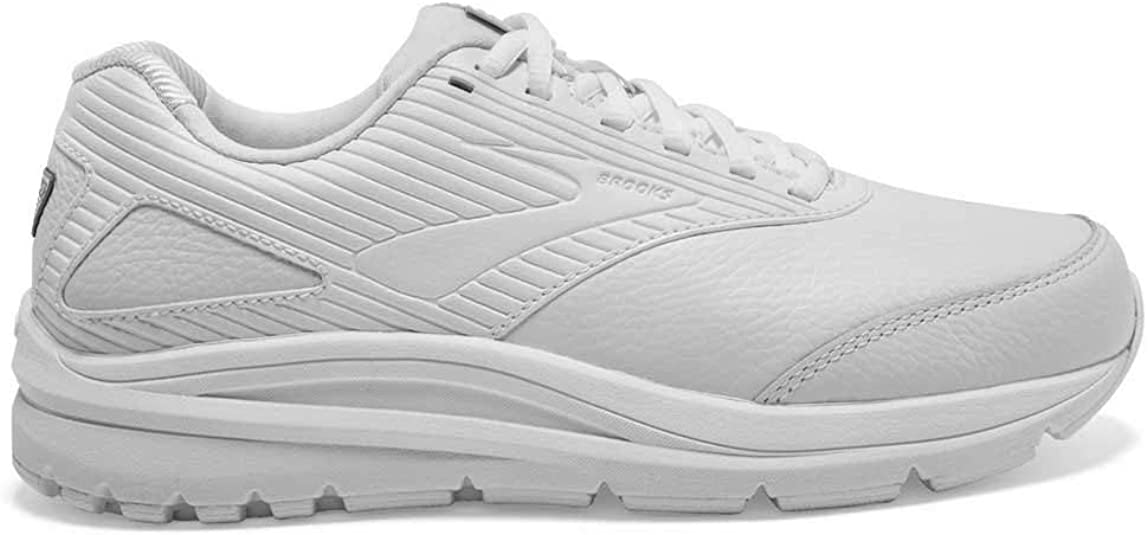 Women's Brooks Addiction Walker 2, White/White, 6 B Medium