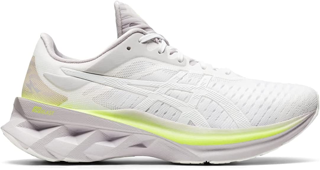 Women's Asics Novablast, White/Haze, 6 B Medium