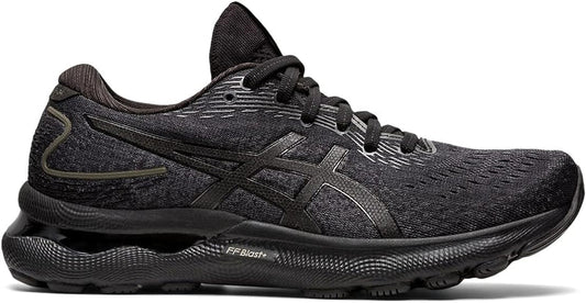 Women's Asics Gel-Nimbus 24, Black/Black, 10 D Wide