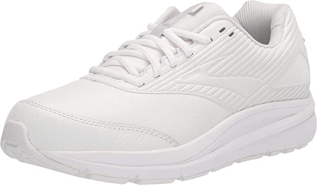 Women's Brooks Addiction Walker 2, White/White, 7 B Medium