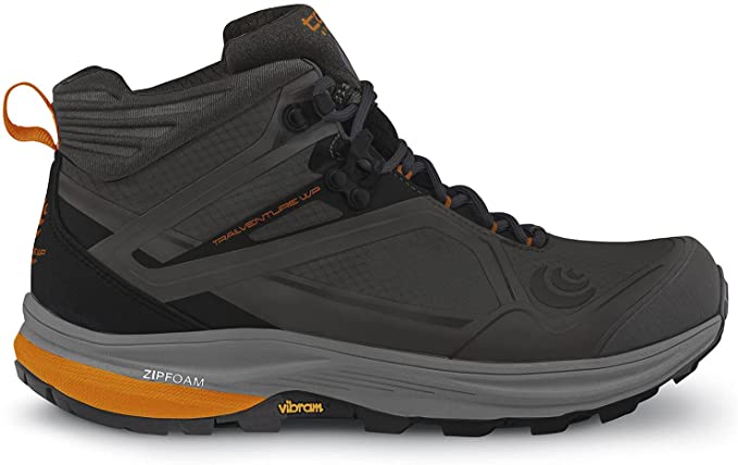 Men's Topo Athletic Trailventure WP, Black/Orange, 11.5 D Medium