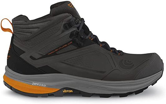 Men's Topo Athletic Trailventure WP, Black/Orange, 11.5 D Medium