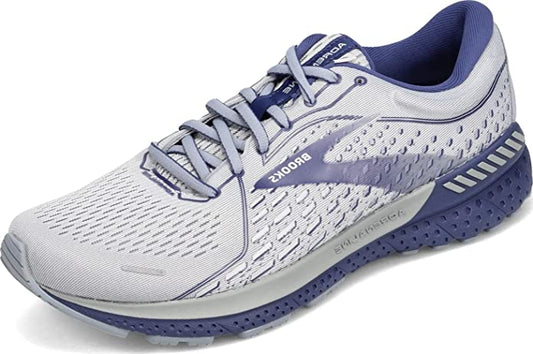Men's Brooks Adrenaline GTS 21, Grey/Blue, 9 D Medium