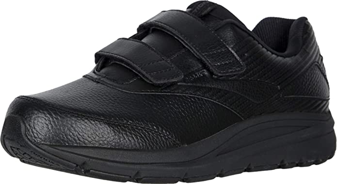 Men's Brooks Addiction Walker V-Strap 2, Black, 12.5 2E Wide