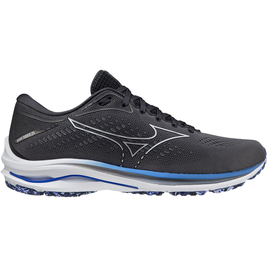 Men's Mizuno Wave Rider 25, Obsidian, 13 D Medium