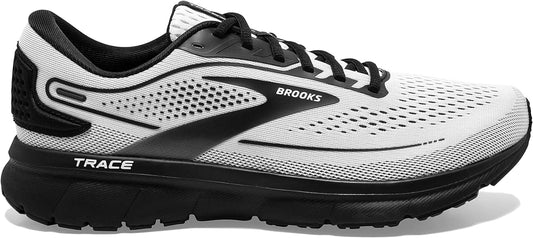 Men's Brooks Trace 2, White/Black, 9.5 D Medium