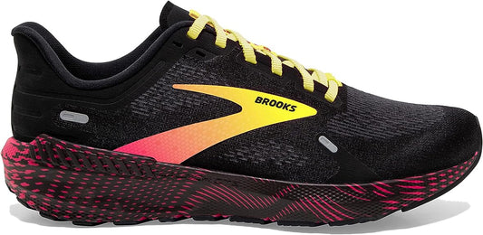 Men's Brooks Launch GTS 9, Black/Pink/Yellow, 10 D Medium