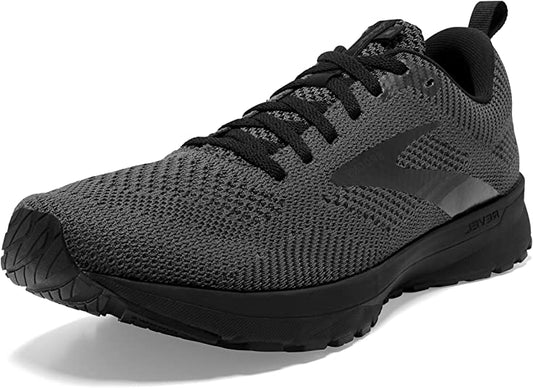 Men's Brooks Revel 5, Black/Ebony/Black, 9.5 D Medium