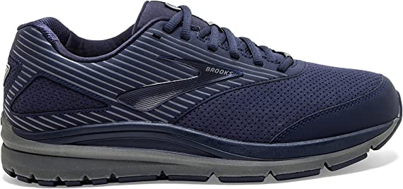 Men's Brooks Addiction Walker Suede, Peacoat/Shade/Peacoat, 14 2E Wide