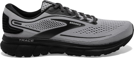 Men's Brooks Trace 2, Alloy/Black/Ebony, 14 2E Wide