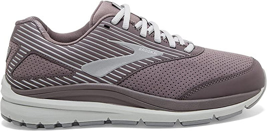 Women's Brooks Addiction Walker Suede, Shark/Alloy/Oyster, 11.5 B Medium