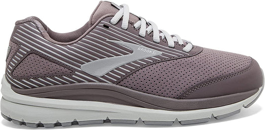 Women's Brooks Addiction Walker Suede, Shark/Alloy/Oyster, 9.5 B Medium