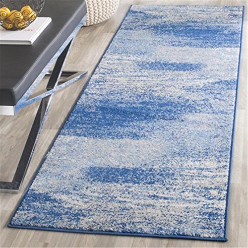 Adirondack Silver/Multi Large Rectangle Rug-Color:Silver/Blue,Shape:Runner,Size:2'-6*8'