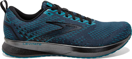 Men's Brooks Levitate 5, Titan/Crystal Teal/Black, 12 D Medium