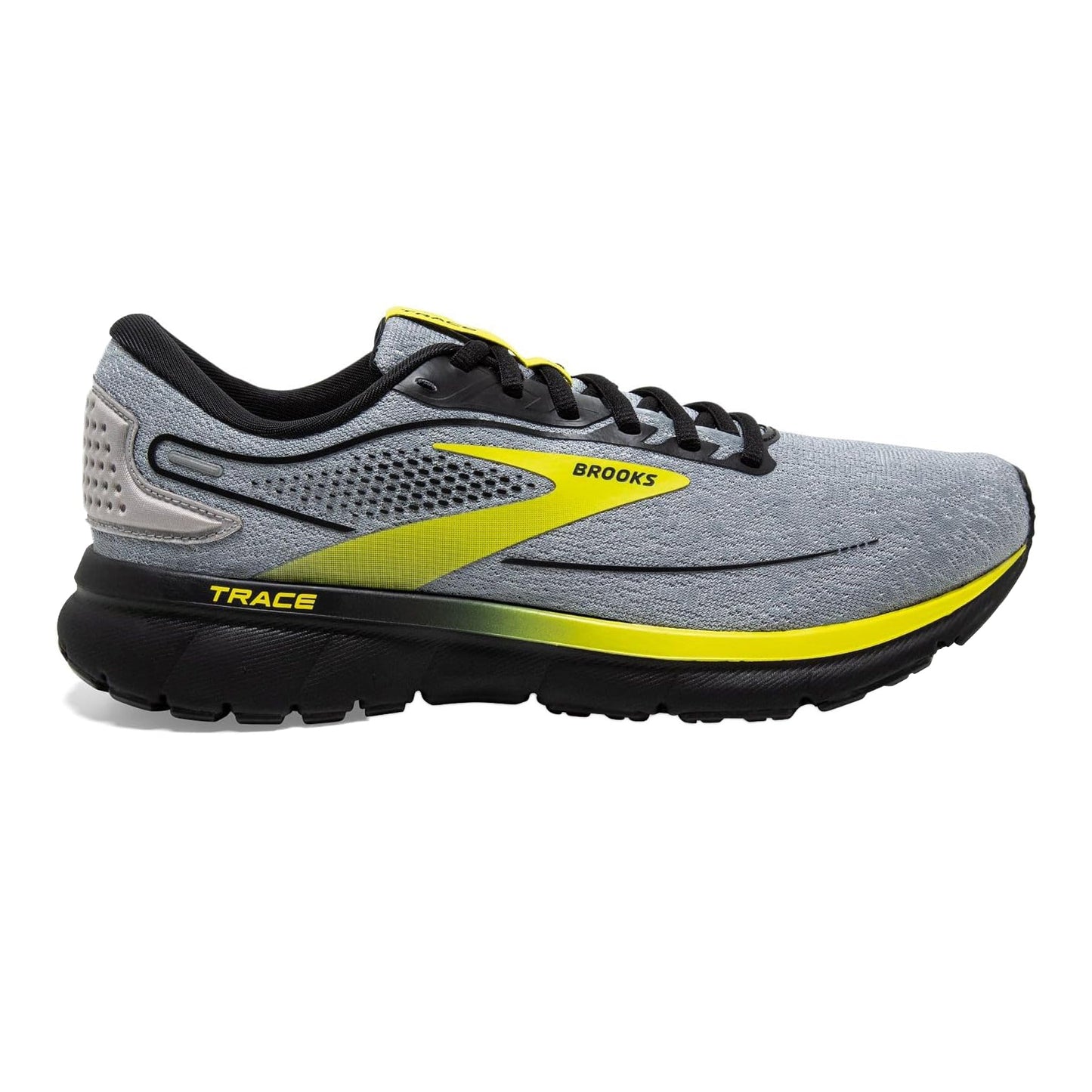 Men's Brooks Trace 2, Black/Alloy/Sulphur, 12 D Medium