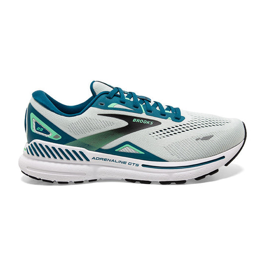 Men's Brooks Adrenaline GTS 23, Blue/Moroccan/Spring Bud, 8.5 D Medium