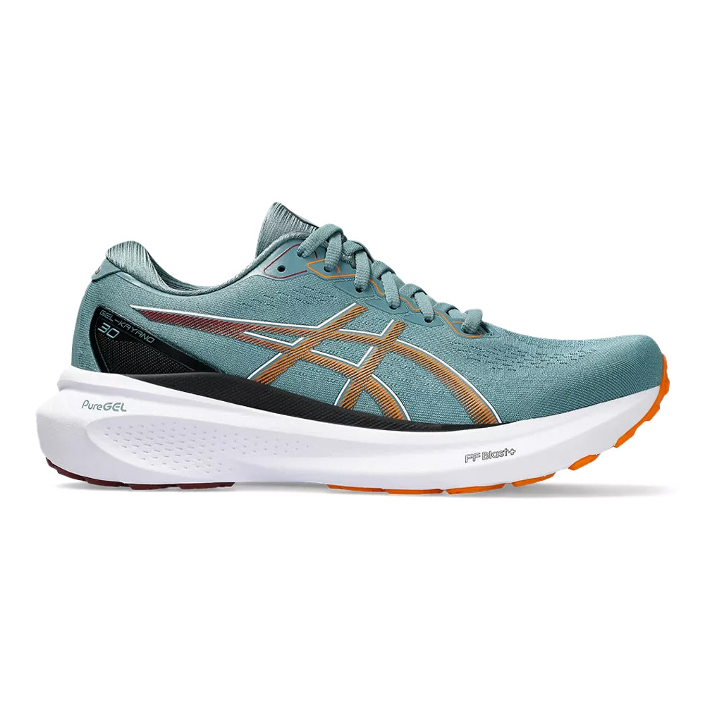 Men's Asics Gel-Kayano 30, Foggy Teal/Bright Orange, 8.5 D Medium