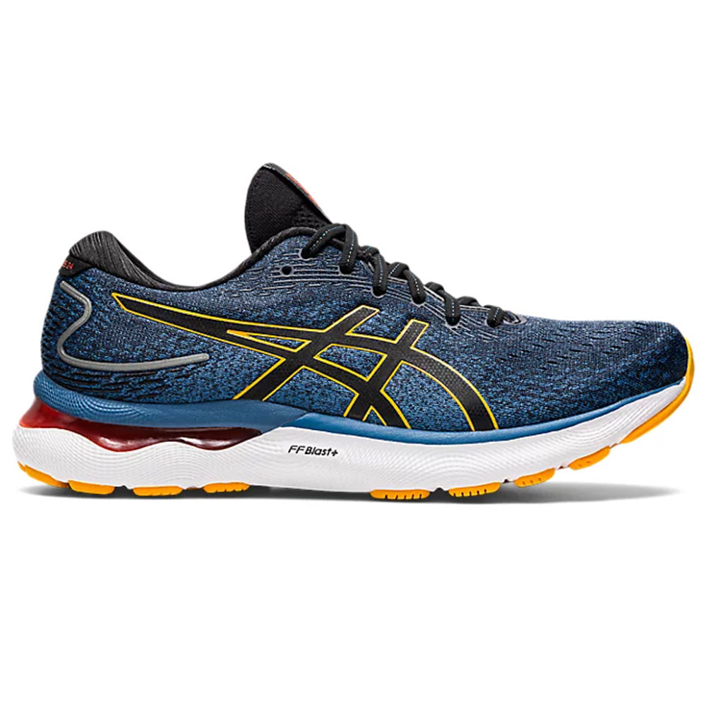 Men's Asics GEL-Nimbus 24, Azure/Amber, 11 D Medium