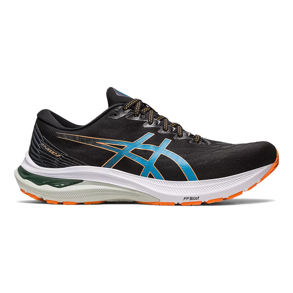 Men's Asics GT-2000 11, Black/Sun Peach, 15 D Medium