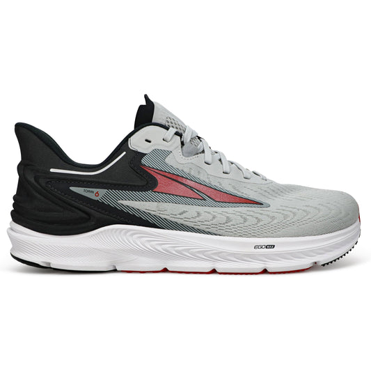Men's Altra Torin 6, Gray/Red, 10 2E Wide