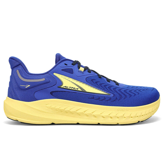 Men's Altra Torin 7, Blue/Yellow, 9.5 D Medium