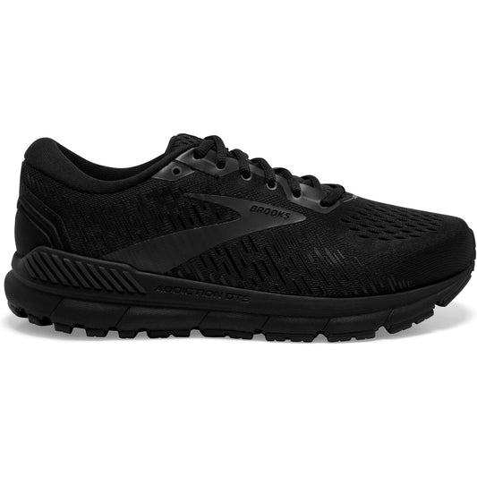Men's Brooks Addiction GTS 15, Black/Black/Ebony, 12 B Narrow