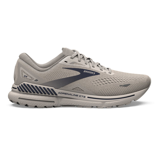 Men's Brooks Adrenaline GTS 23, Crystal Grey/Surf the Web/Grey, 11 D Medium