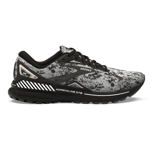 Men's Brooks Adrenaline GTS 23, White/Grey/Black, 11 D Medium