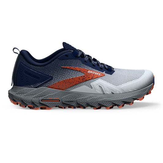 Men's Brooks Cascadia 17, Blue/Navy/Firecracker, 12 D Medium