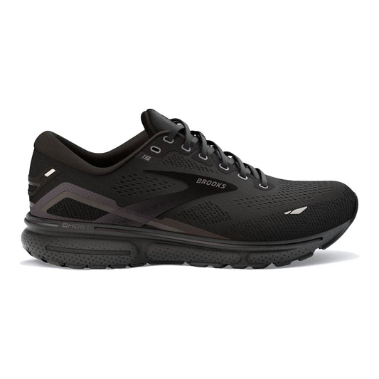 Men's Brooks Ghost 15, Black/Black/Ebony, 12.5 D Medium