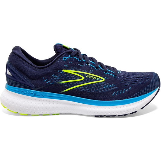 Men's Brooks Glycerin 19, Navy/Blue/Nightlife, 9 2E Wide