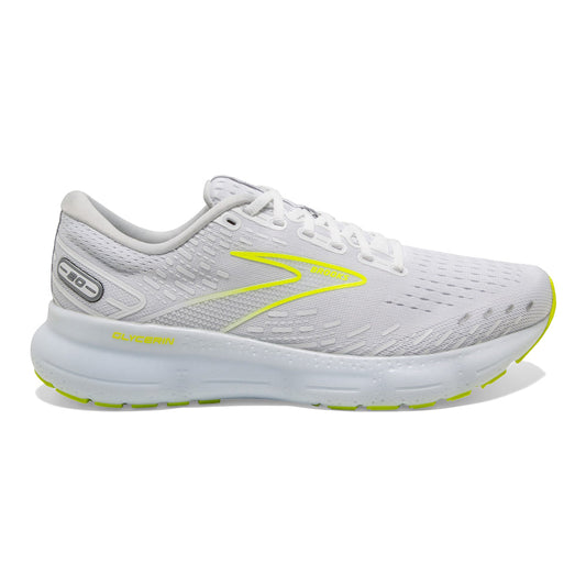 Men's Brooks Glycerin 20, White/Nightlife, 11 D Medium
