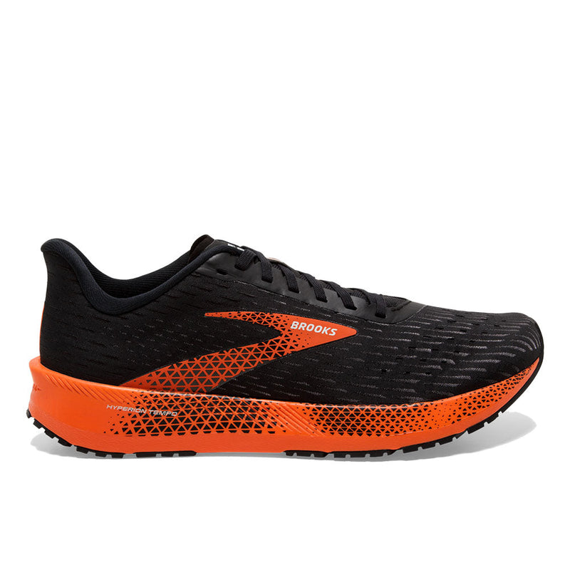 Men's Brooks Hyperion Tempo, Black/Flame/Grey, 12.5 D Medium