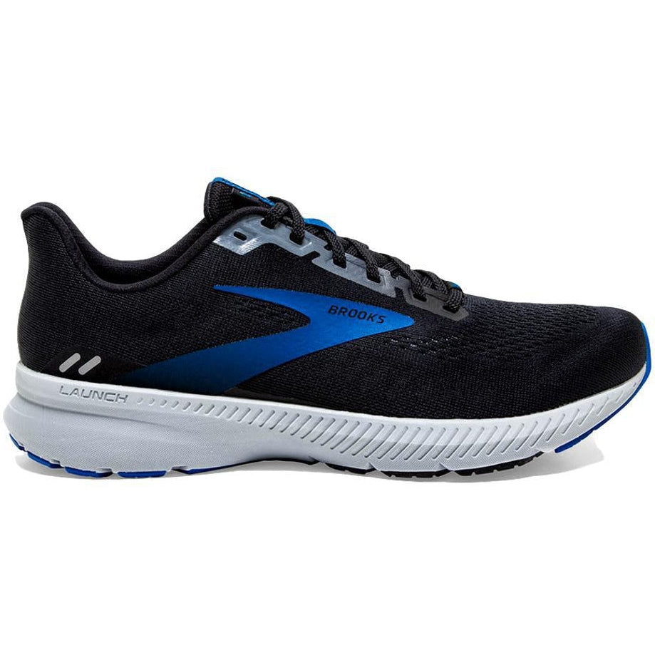 Men's Brooks Launch 8, Black/Grey/Blue, 13 D Medium