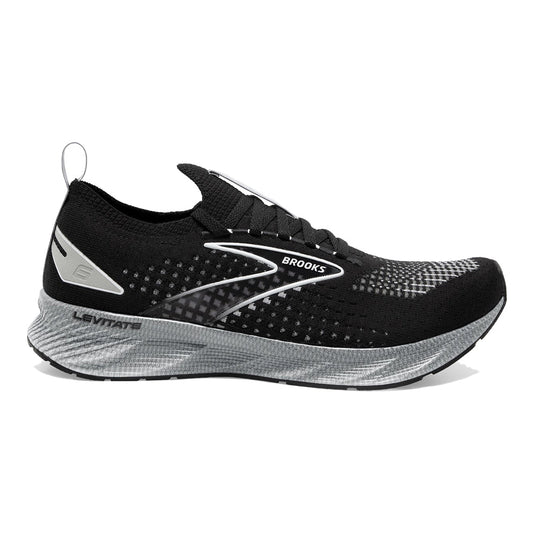 Men's Brooks Levitate StealthFit 6, Black/Grey/Oyster, 11.5 D Medium