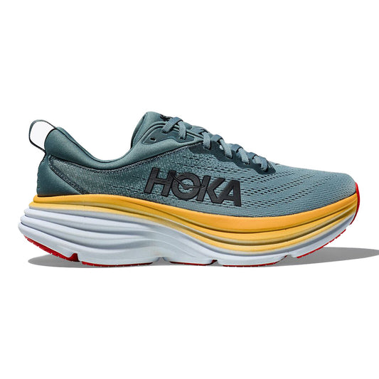 Men's Hoka One One Bondi 8, Goblin Blue/Mountain Spring, 13 D Medium