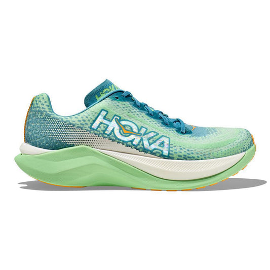 Men's Hoka One One Mach X, Ocean Mist/Lime Glow, 10.5 D Medium