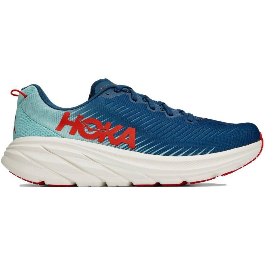 Men's Hoka One One Rincon 3, Real Teal/Eggshell Blue, 12.5 D Medium