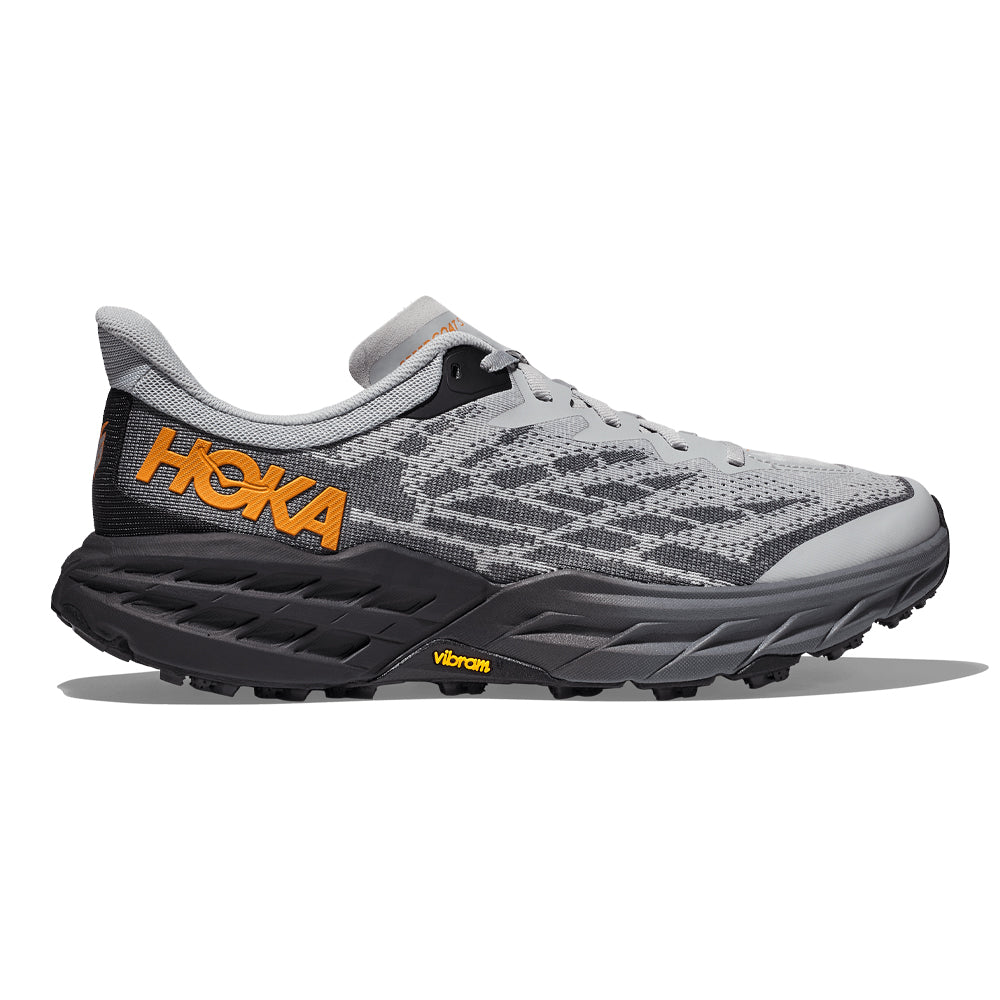 Men's Hoka One One Speedgoat 5, Harbor Mist/Black, 13 D Medium
