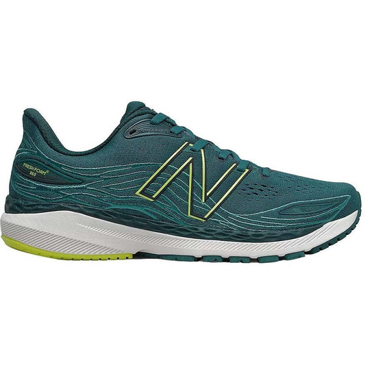Men's New Balance Fresh Foam X 860v12, Mountain Teal/Sulphur Yellow, 12.5 D Medium