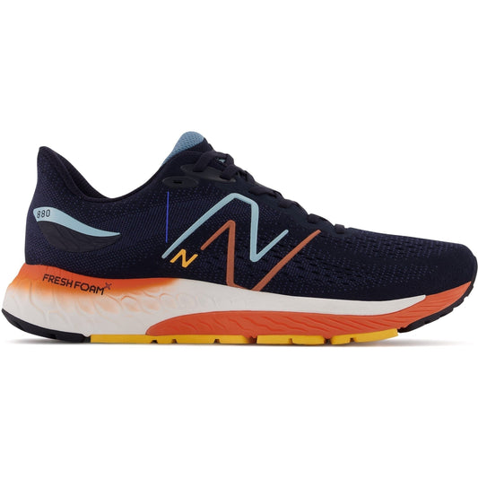 Men's New Balance Fresh Foam X 880v12, Eclipse/Vibrant Apricot, 12.5 2E Wide